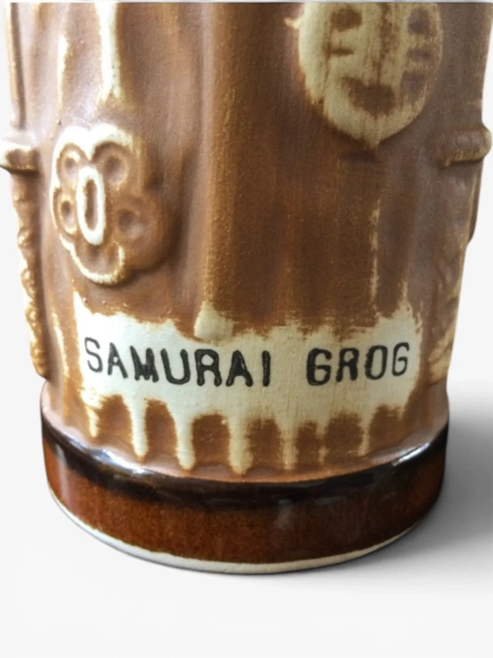 Vintage SAMURAI GROG Tiki Mug • 1960s–70s Japanese Barware